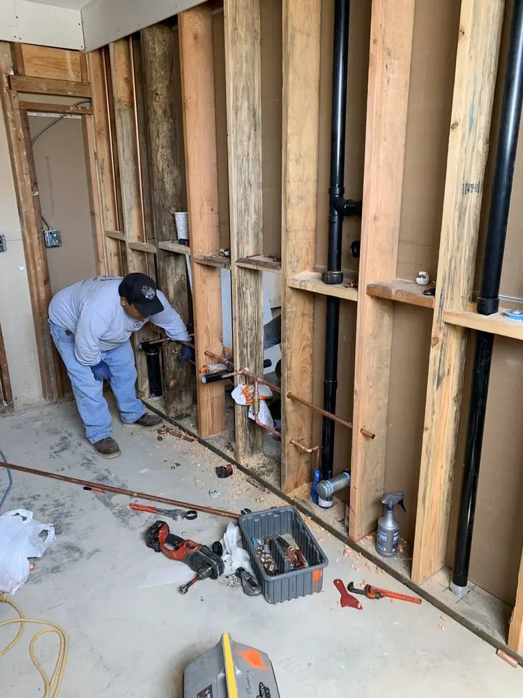 Commercial rough-in plumbing for Gas Line Repair in Cushing Square